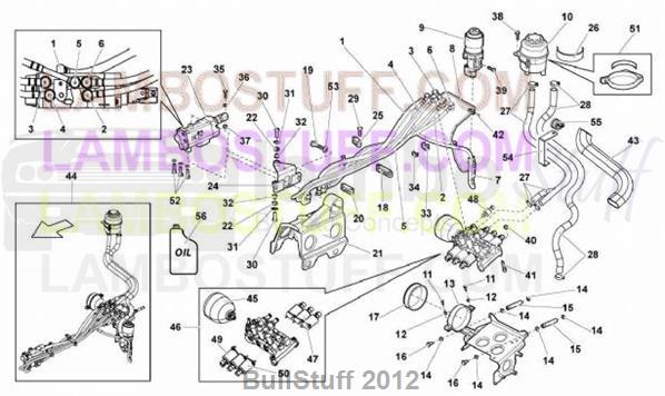 2009 Lamborghini MURCIELAGO LP 640 COUPE ARABIA E-GEAR VALVES GROUP (325.02.00)